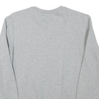 CHAMPION Mens Grey S Crew Neck Sweatshirt Cotton Blend Logo Casual