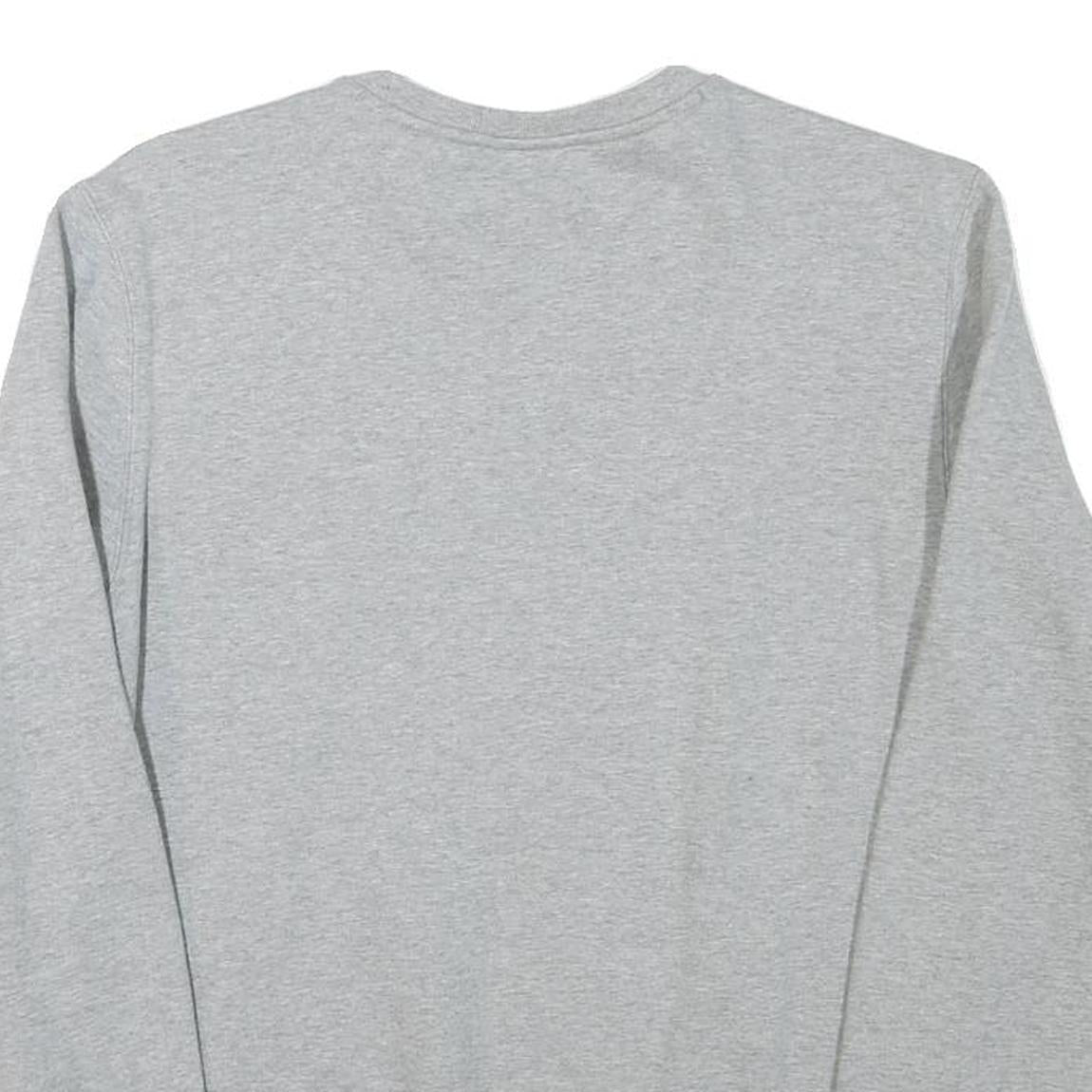 CHAMPION Mens Grey S Crew Neck Sweatshirt Cotton Blend Logo Casual