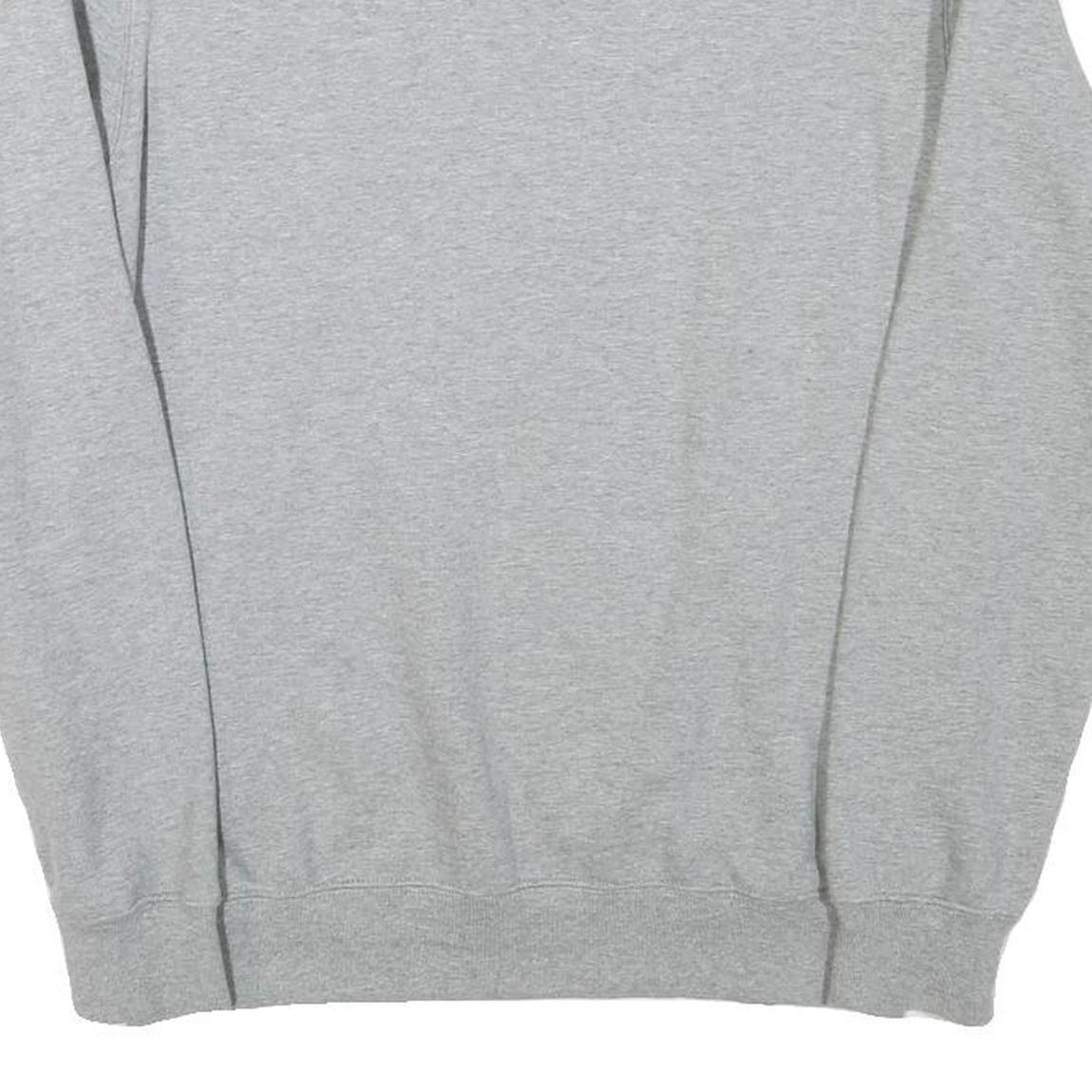 CHAMPION Mens Grey S Crew Neck Sweatshirt Cotton Blend Logo Casual