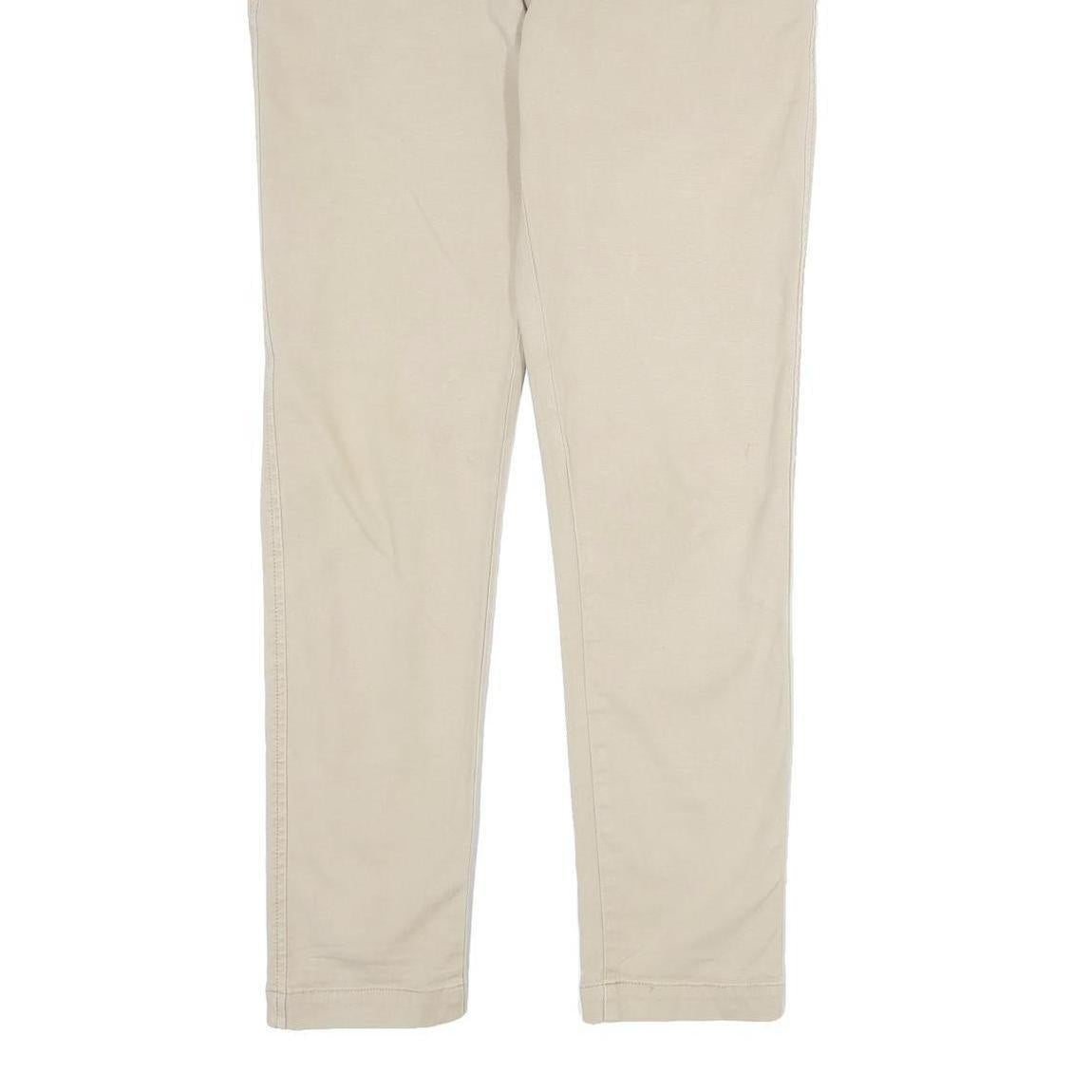 LEVI'S Mens Cotton Beige Slim Slim Tapered Trousers W30 L32 Casual Wear