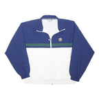 ADIDAS ROLAND GARROS Mens Blue & White Tennis Jacket XL Polyester Blend Zip