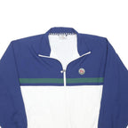 ADIDAS ROLAND GARROS Mens Blue & White Tennis Jacket XL Polyester Blend Zip