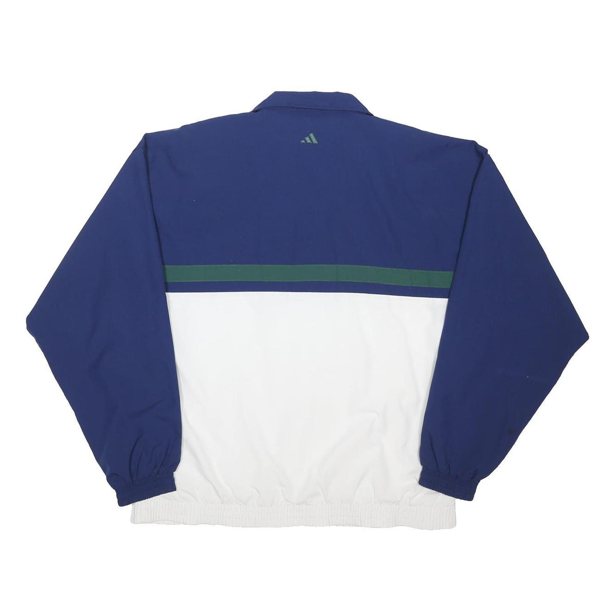 ADIDAS ROLAND GARROS Mens Blue & White Tennis Jacket XL Polyester Blend Zip
