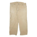 DICKIES Mens Regular Fit Beige Denim Jeans W40 L30 Workwear Zip Closure