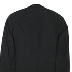 JOOP Mens Black Wool Blend Classic Jacket S Button Closure Tailored Plain