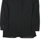 JOOP Mens Black Wool Blend Classic Jacket S Button Closure Tailored Plain