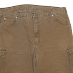 DICKIES Mens Shorts Brown Cargo Cotton Blend 3XL W38 Workwear Relaxed Fit