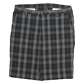 DICKIES Mens Shorts Black & Grey Check 2XL W38 Cotton Blend Casual Workwear