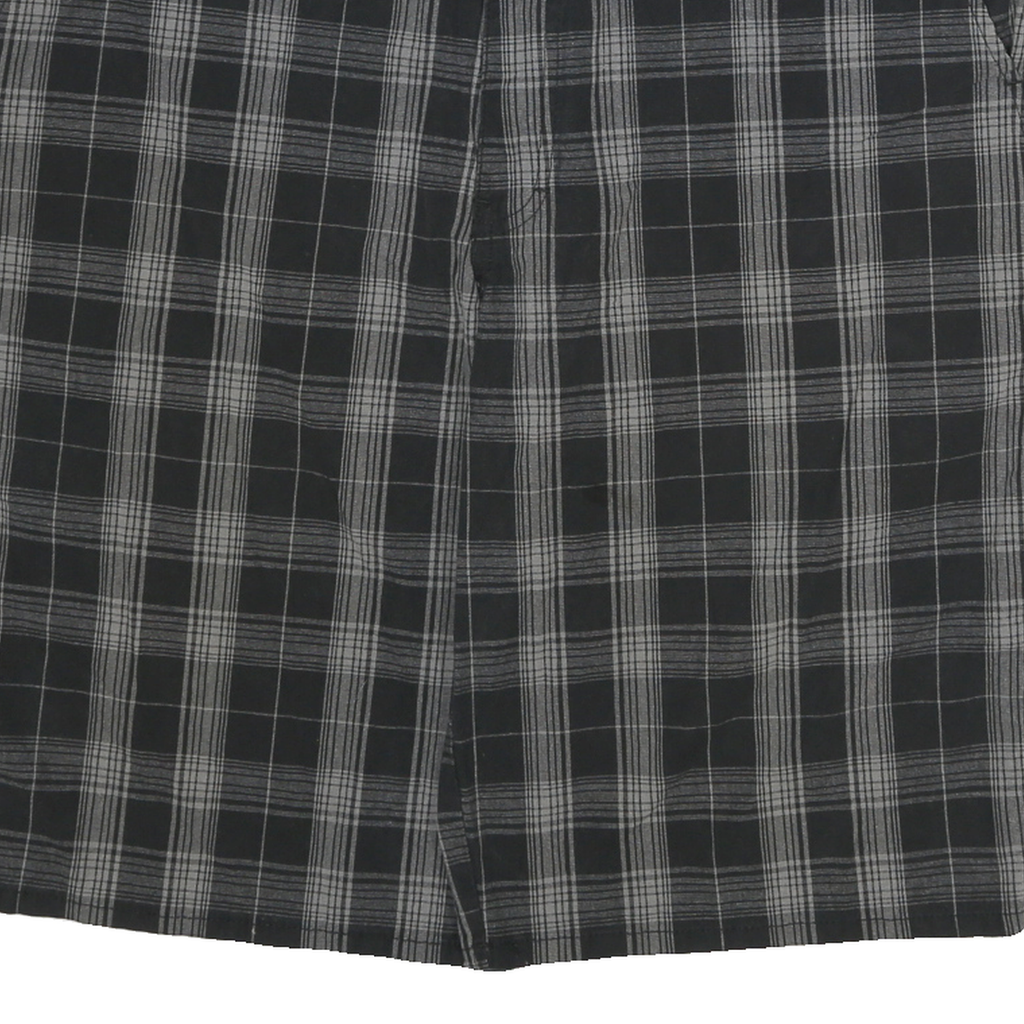 DICKIES Mens Shorts Black & Grey Check 2XL W38 Cotton Blend Casual Workwear