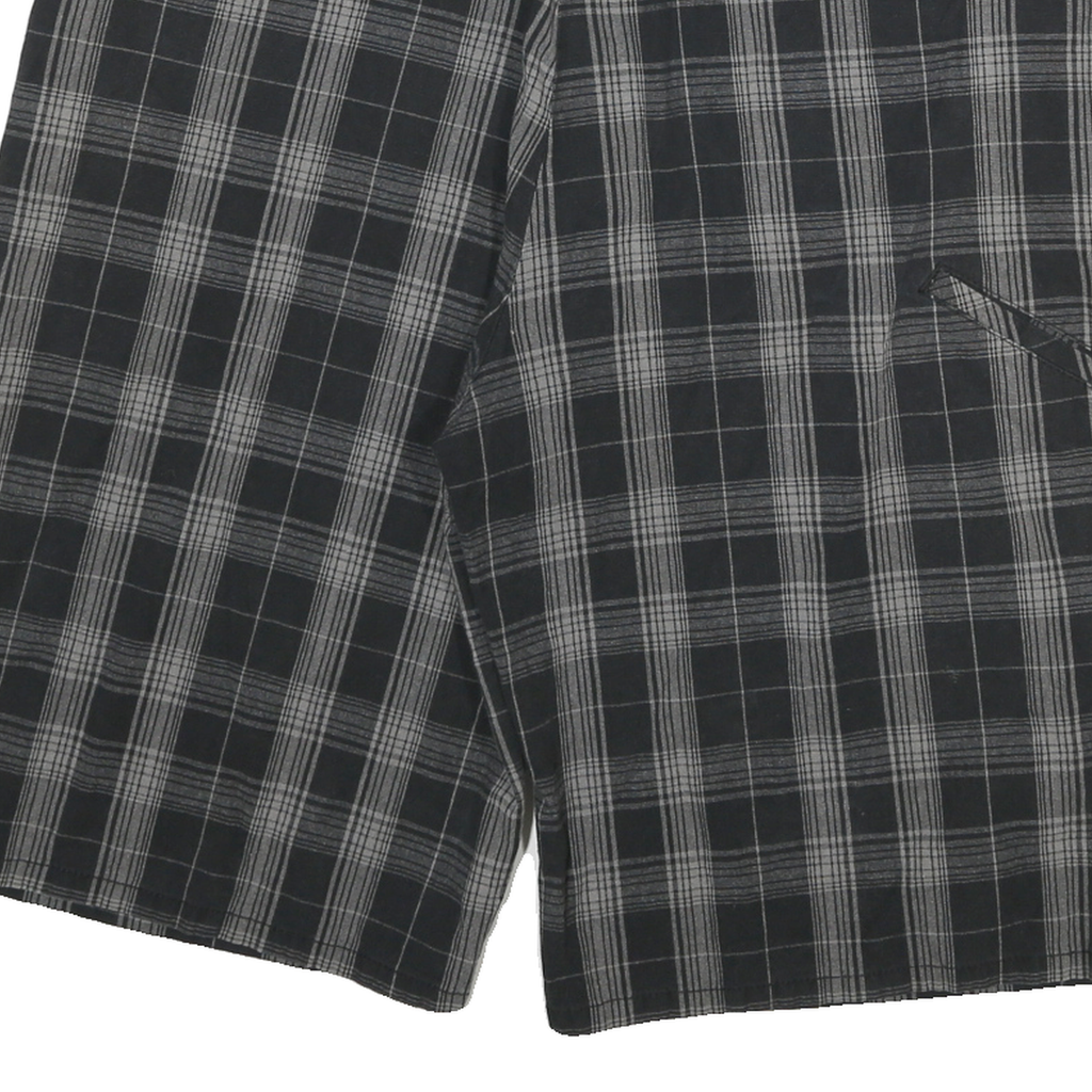 DICKIES Mens Shorts Black & Grey Check 2XL W38 Cotton Blend Casual Workwear