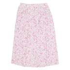 Womens A-Line Skirt Pink Midi Floral L