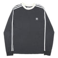 ADIDAS ORIGINALS Womens Black & White Long Sleeve Crew Neck T-Shirt UK 14
