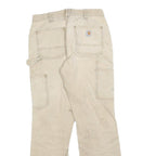 CARHARTT Womens Cotton Blend Beige Regular Straight Trousers W26 L28 Workwear