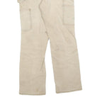 CARHARTT Womens Cotton Blend Beige Regular Straight Trousers W26 L28 Workwear