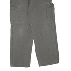 WRANGLER Mens Regular Grey Cotton Blend Cargo Jeans W38 L32 Zip Pockets