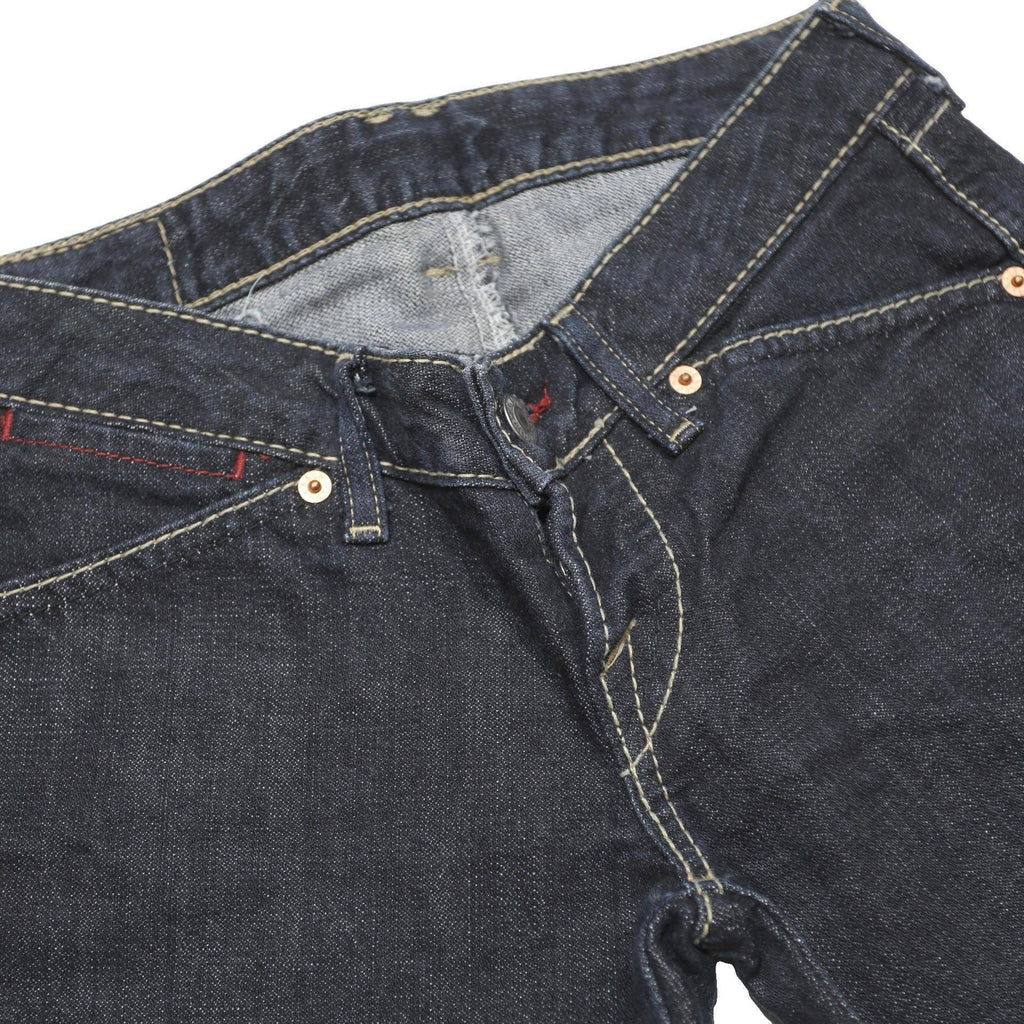 LEVI'S 593 Womens Jeans Dark Blue Regular Regular Fit Denim W25 L31 Button Fly