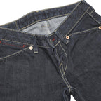 LEVI'S 593 Womens Jeans Dark Blue Regular Regular Fit Denim W25 L31 Button Fly