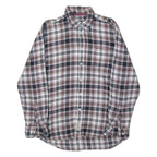 LERROS Mens Shirt White Check Long Sleeve L