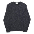 C&A Mens Black Marle Cotton Blend Crew Neck Sweatshirt S Casual Pullover