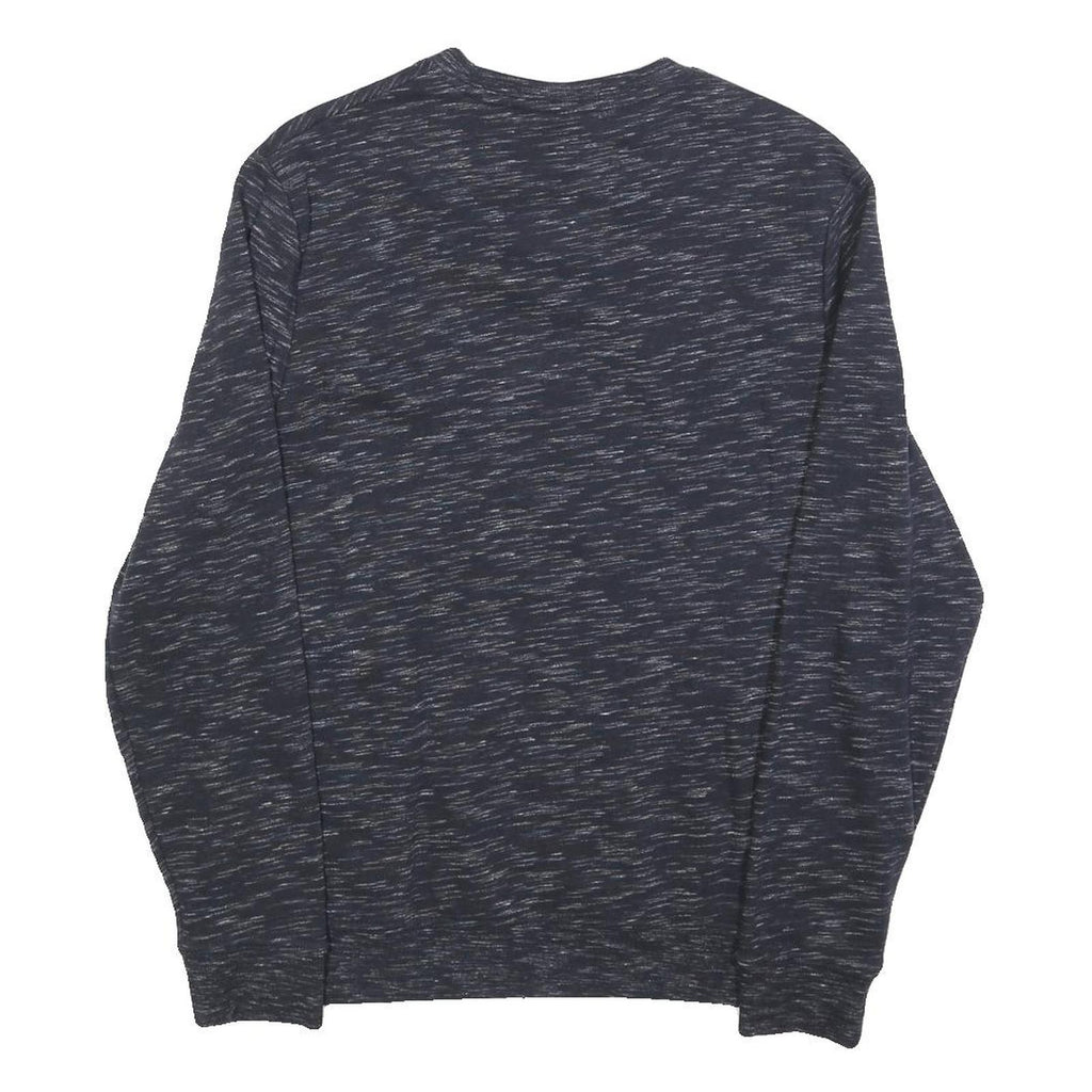 C&A Mens Black Marle Cotton Blend Crew Neck Sweatshirt S Casual Pullover