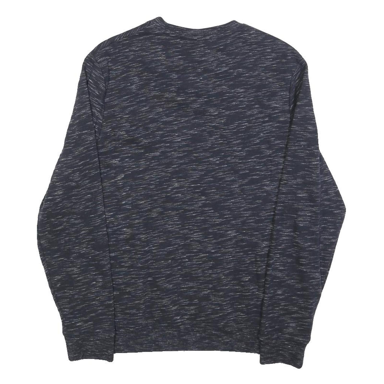 C&A Mens Black Marle Cotton Blend Crew Neck Sweatshirt S Casual Pullover