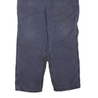 CARHARTT Mens Cotton Blend Blue Regular Straight Trousers W38 L30 Workwear Zip