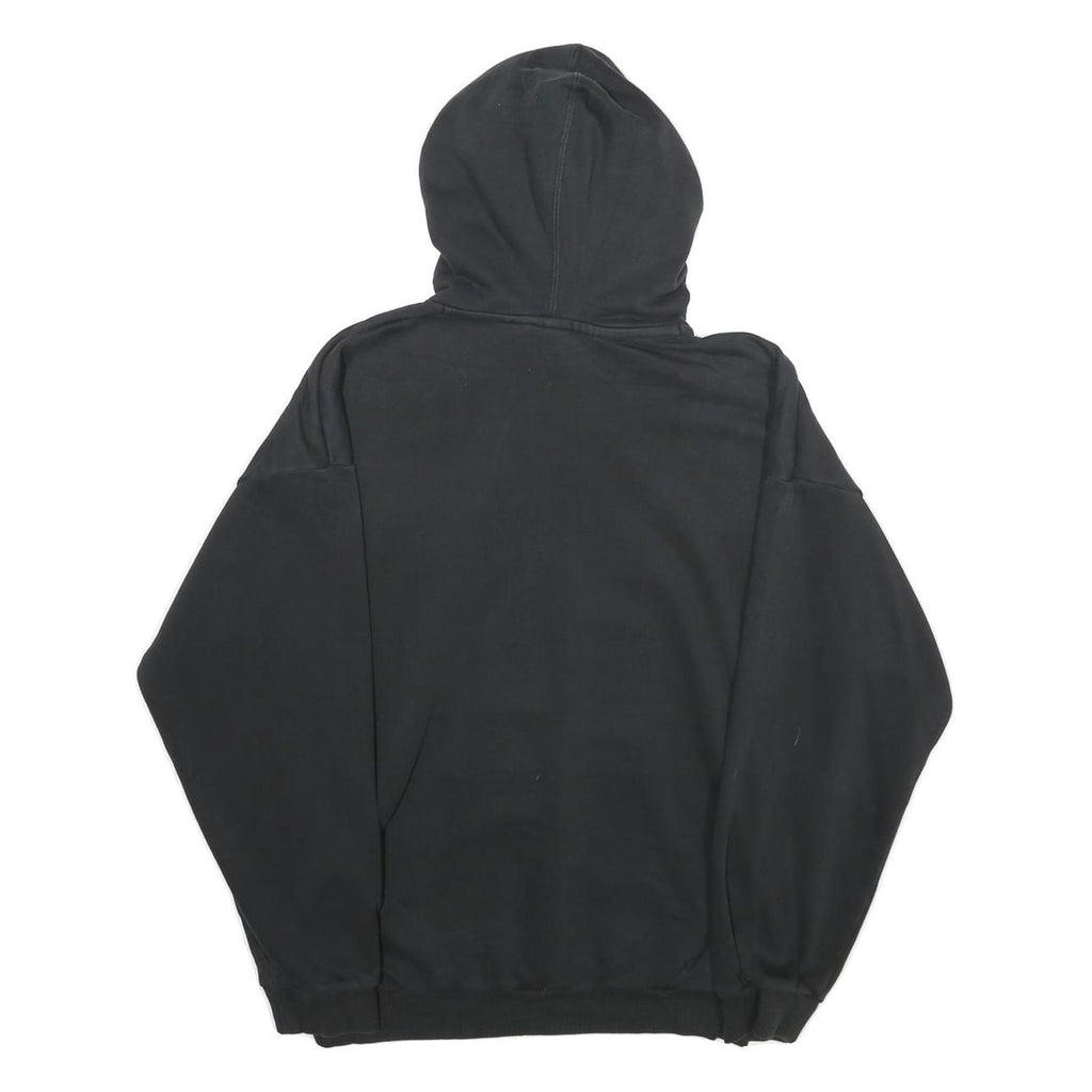 ADIDAS Womens Black Hoodie UK 10 Cotton Blend Pullover Casual Sportswear