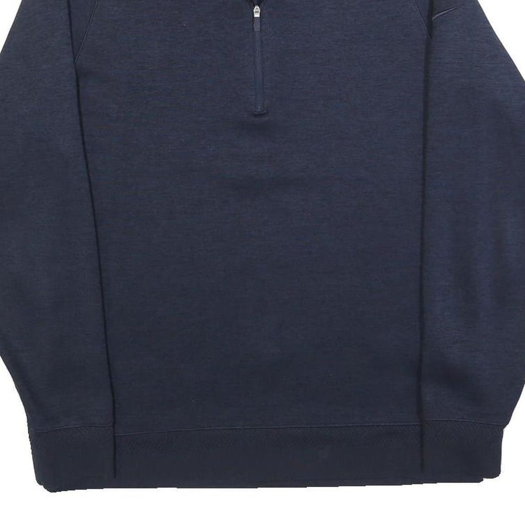 NIKE Mens Blue Plain Pullover Crew Neck Basic Knit S Sportswear Jumper