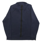 NIKE Mens Blue Plain Pullover Crew Neck Basic Knit S Sportswear Jumper