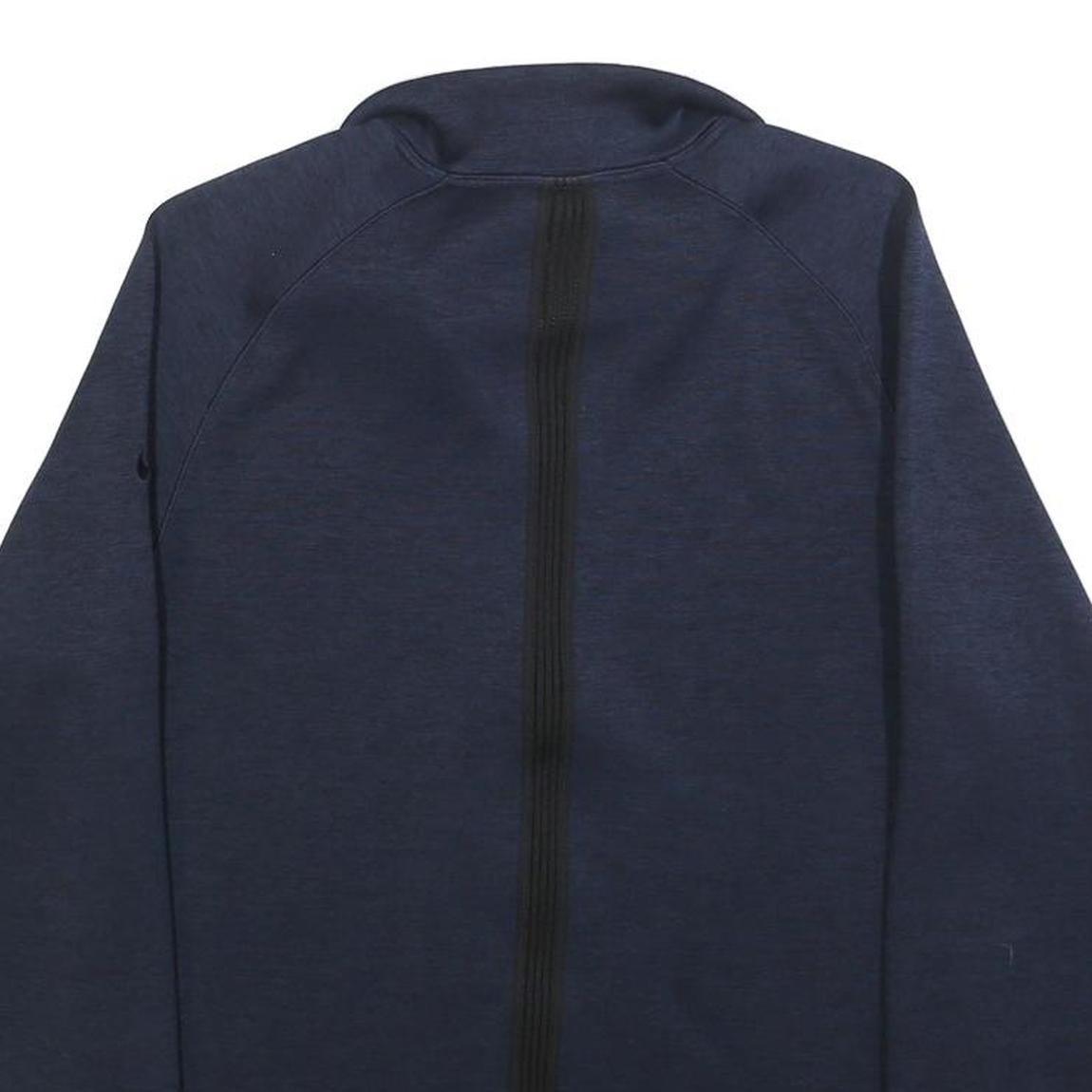 NIKE Mens Blue Plain Pullover Crew Neck Basic Knit S Sportswear Jumper