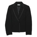 WALLIS Womens Black Jacket UK 12 Polyester Button Closure Classic Tailored