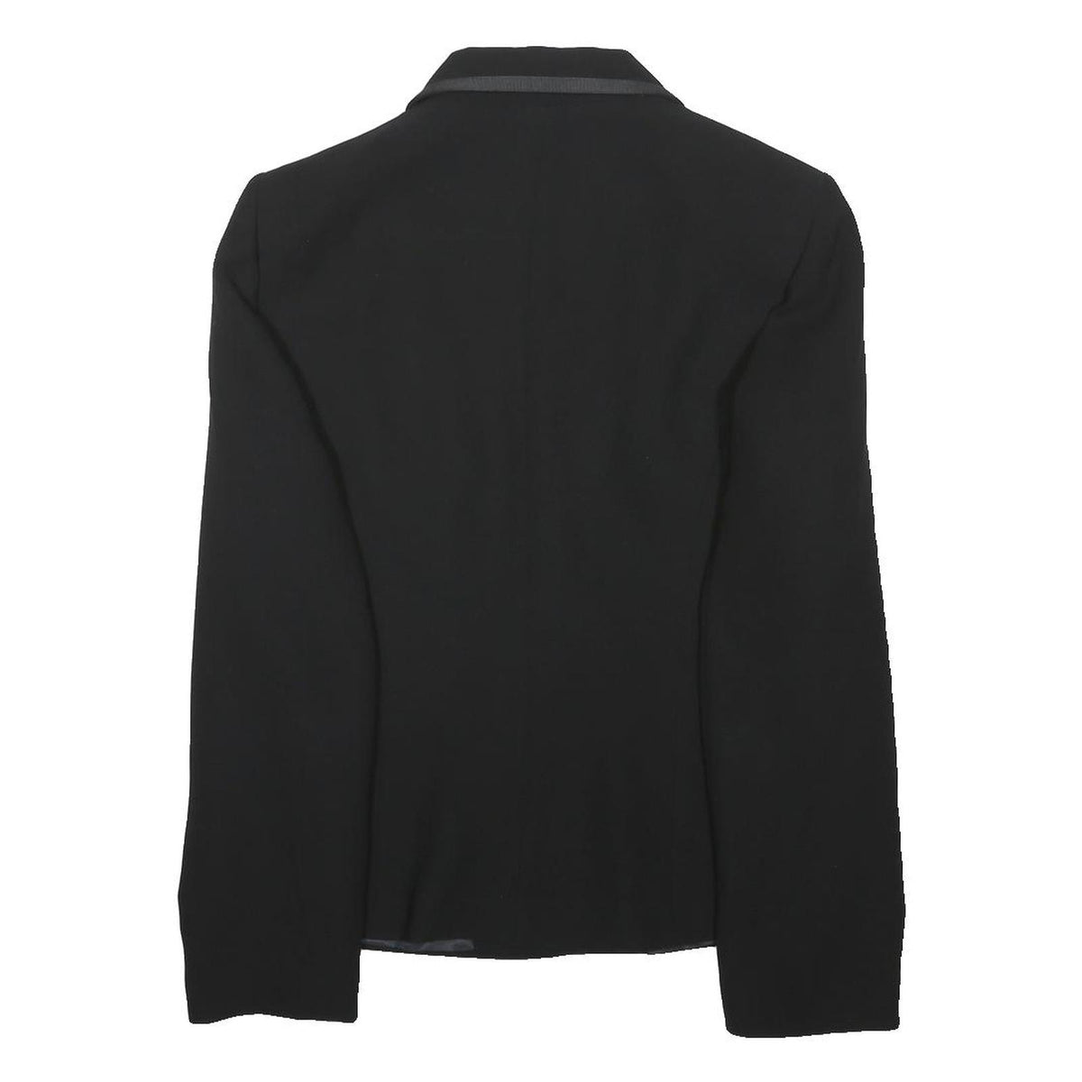 WALLIS Womens Black Jacket UK 12 Polyester Button Closure Classic Tailored