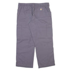 CARHARTT Carpenter Womens Trousers Grey Regular Straight W34 L27