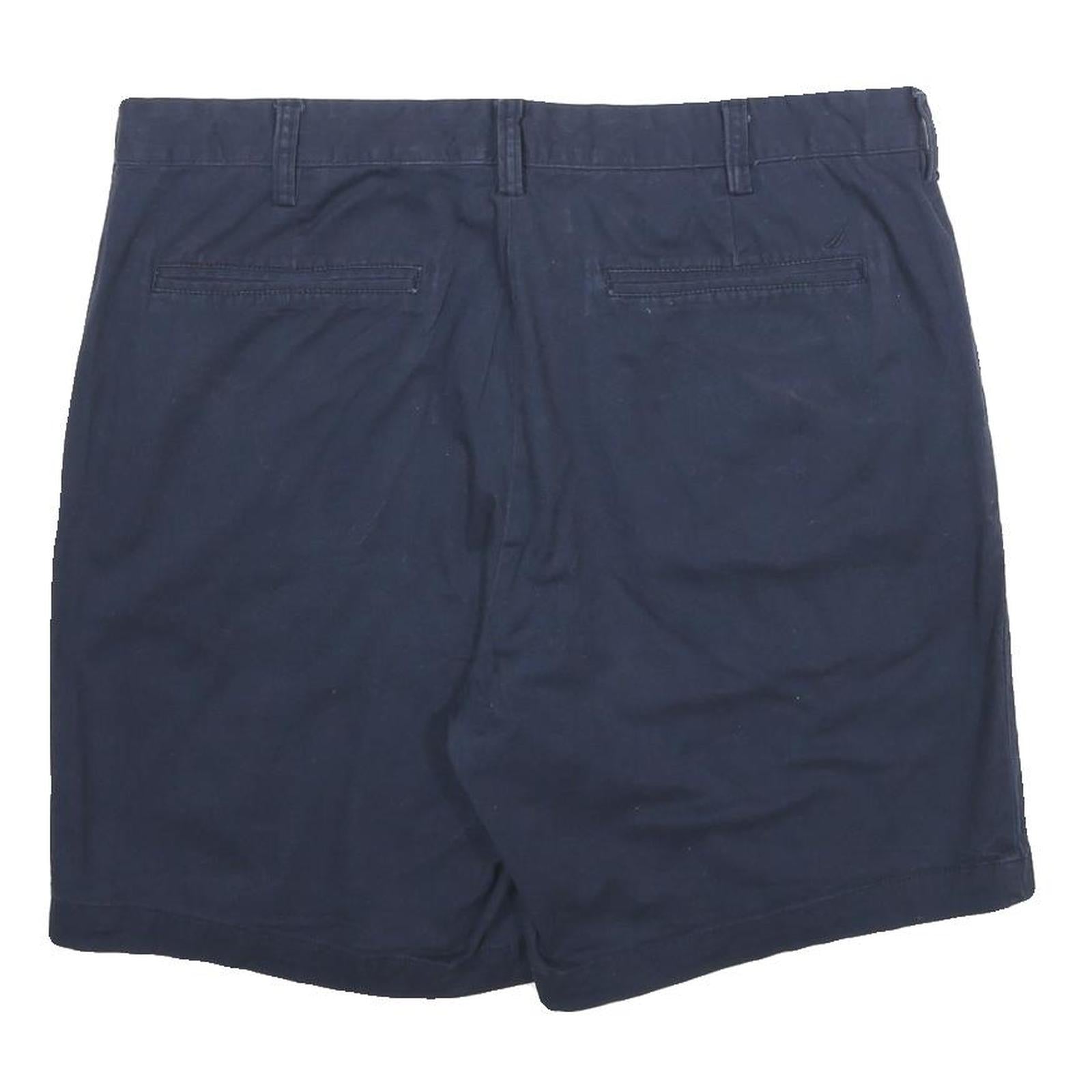 NAUTICA Mens Shorts Blue Casual L W36 Cotton Blend Summer Relaxed Fit