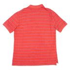 NAUTICA Mens Polo Shirt Red Striped L