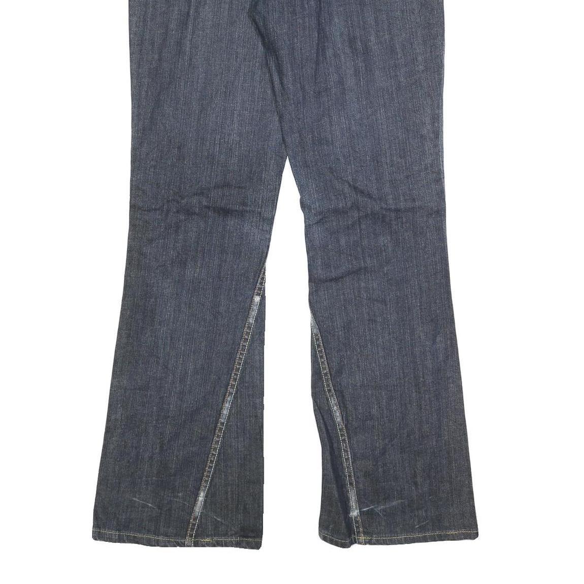 DAVID KAHN Womens Jeans Blue Regular Flared Denim Medium W30 L32 Stylish Pockets