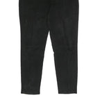COLOUR OF THE WORLD Womens Black Regular Fit Cotton Blend Trousers W30 L30