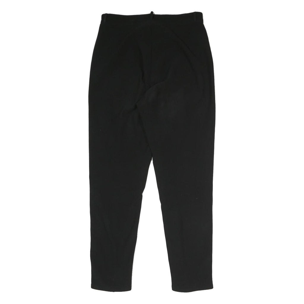 COLOUR OF THE WORLD Womens Black Regular Fit Cotton Blend Trousers W30 L30