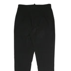 COLOUR OF THE WORLD Womens Black Regular Fit Cotton Blend Trousers W30 L30