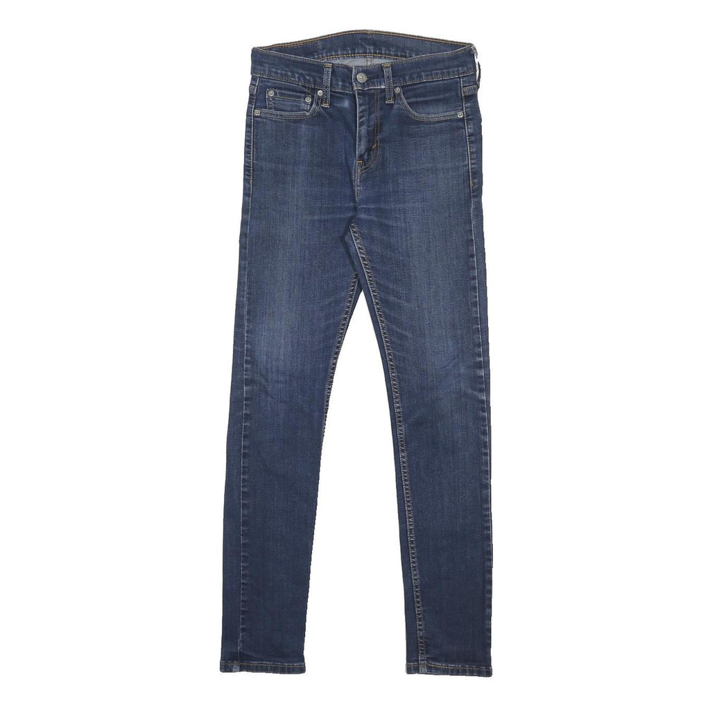 LEVI'S 510 Mens Jeans Blue Slim Skinny Denim Medium W28 L32 Stretch Cotton Blend