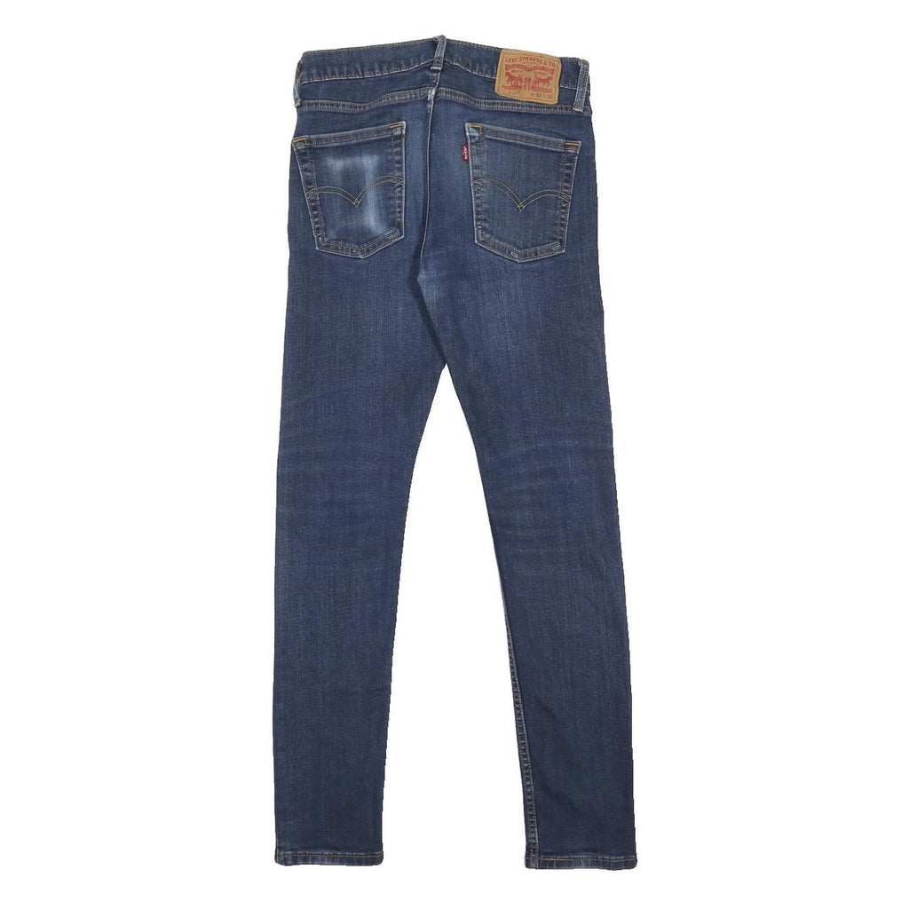LEVI'S 510 Mens Jeans Blue Slim Skinny Denim Medium W28 L32 Stretch Cotton Blend