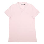 CHIEMSEE Mens Pink Short Sleeve Plain Polo Shirt XL Casual Cotton Top