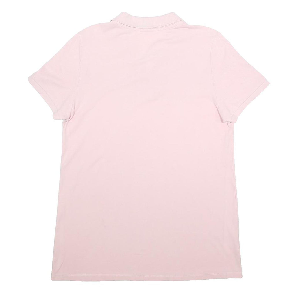 CHIEMSEE Mens Pink Short Sleeve Plain Polo Shirt XL Casual Cotton Top