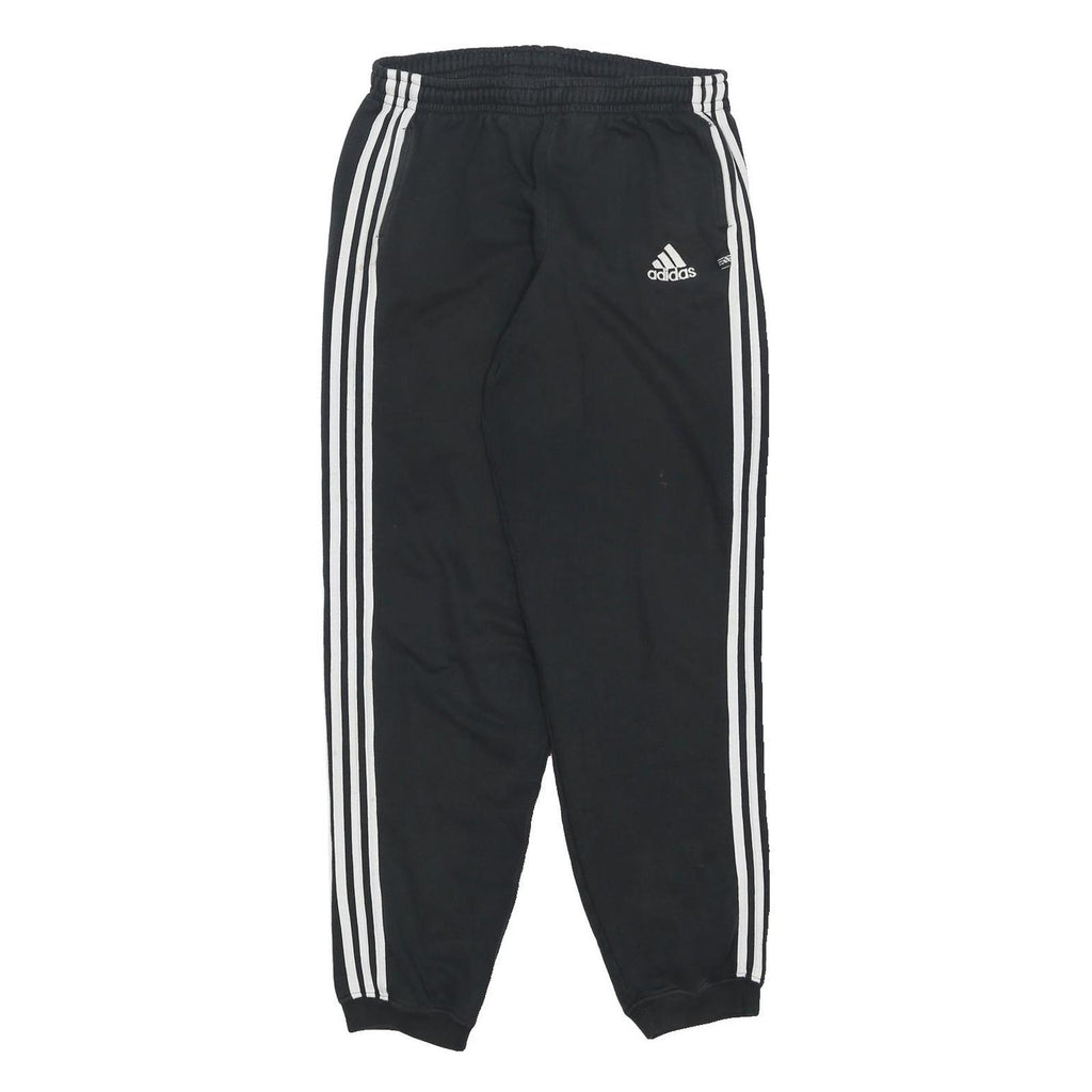 ADIDAS Mens Joggers Black & White Classic Slim M W28 L30 Sportswear Track Pants
