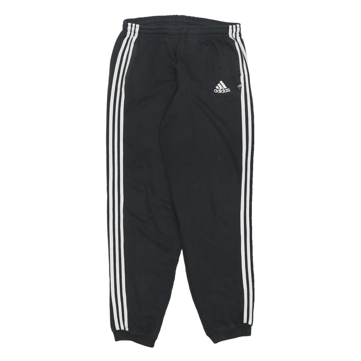 ADIDAS Mens Joggers Black & White Classic Slim M W28 L30 Sportswear Track Pants