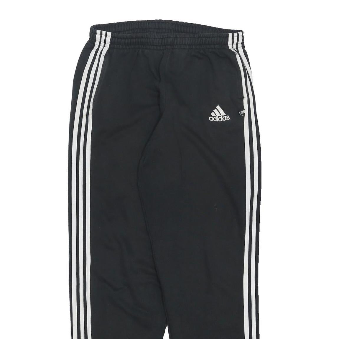 ADIDAS Mens Joggers Black & White Classic Slim M W28 L30 Sportswear Track Pants