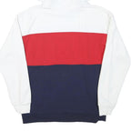 LEVI'S Mens White Red & Navy Colourblock Hoodie XS Cotton Blend Casual