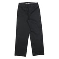 DICKIES Womens Cotton Blend Black Relaxed Straight Leg Trousers W27 L28 Workwear