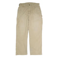 CARHARTT Mens Beige Cotton Blend Regular Fit Straight Leg Trousers W32 L29