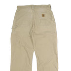 CARHARTT Mens Beige Cotton Blend Regular Fit Straight Leg Trousers W32 L29